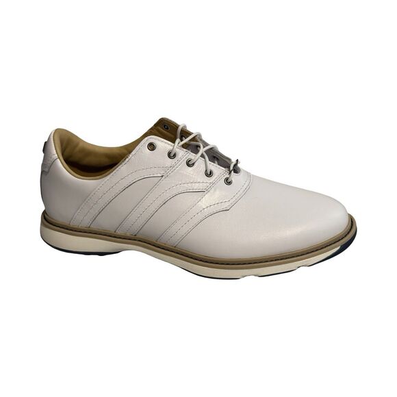 Size 11 Adidas MC Z-Traxion Cloud White Leather Spikeless Mens Golf Shoes IF2713